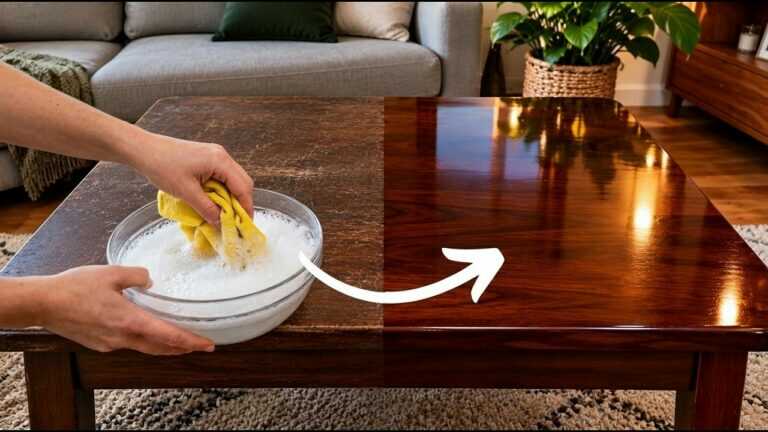 90-Year-Old Wooden Tables, Kitchen Cabinets and Doors Shine Like New!