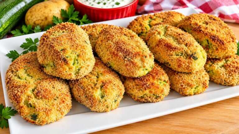 Galettes de pommes de terre et courgettes au four : croustillantes et faciles