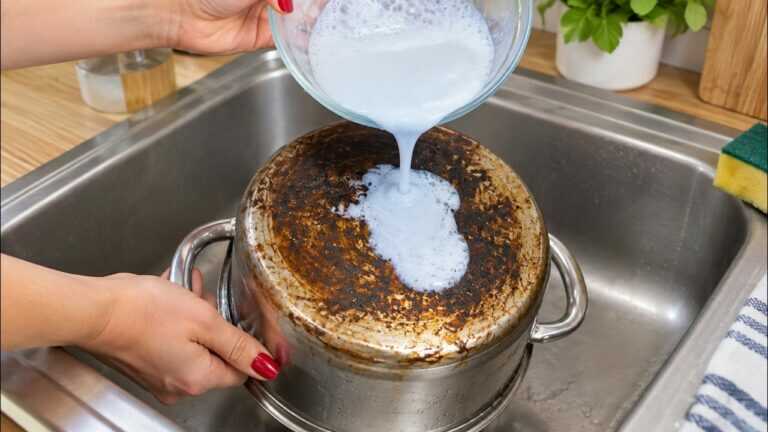 Dès que je brûle une casserole, je prépare cette pâte