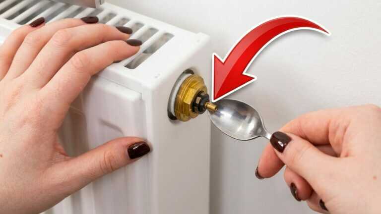 Heizkörper heizt nicht richtig? Mit diesem Löffel-Trick wird das Thermostat wieder frei