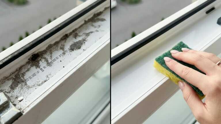 Sprühe das in die Fensterritzen. Staub kommt wie von einem Magneten angezogen heraus