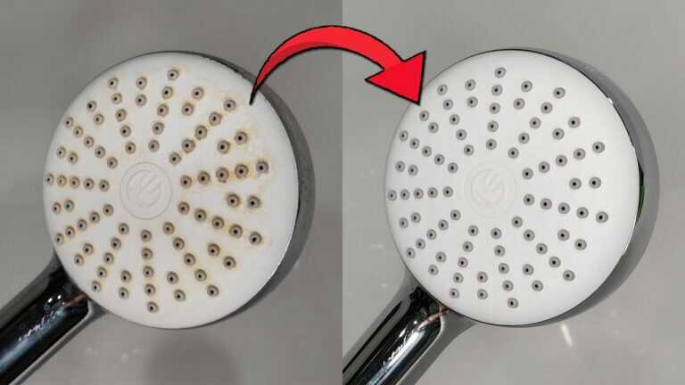 Come PULIRE il SOFFIONE DELLA DOCCIA dal calcare. Metodo semplice – risultato brillante 💥