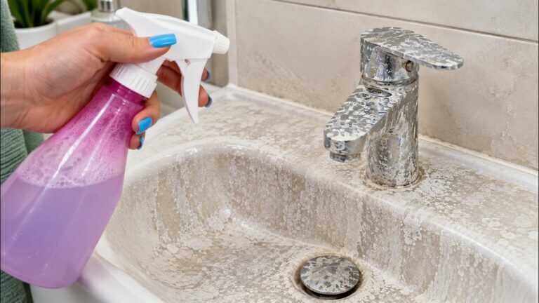 Spray This on Your Faucet – Goodbye Limescale Marks! (No Scrubbing!)
