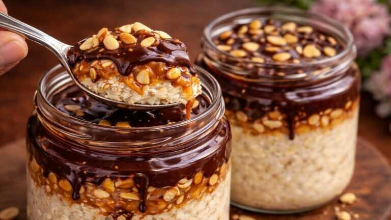 🔥 Snickers à l’avoine en 5 minutes ! Dessert végan sans sucre