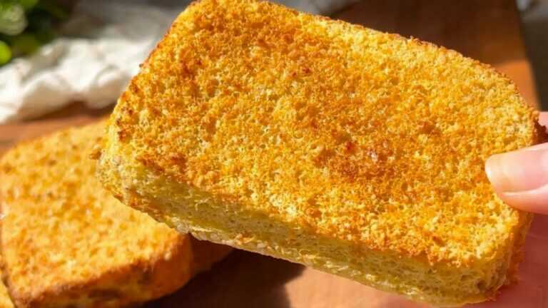 Pain sans farine RAPIDE 🍞 Moelleux et léger | Riche en protéines