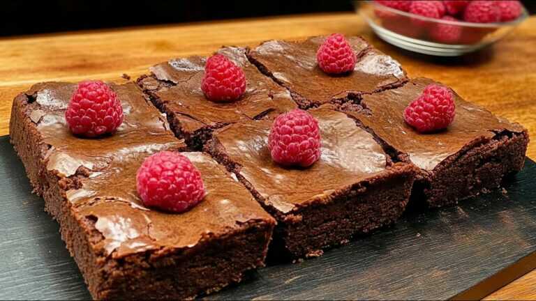 🔥 Je mange ce brownie chaque week-end ! Sans farine, sans sucre ! Brownie au chocolat en 5 minutes !