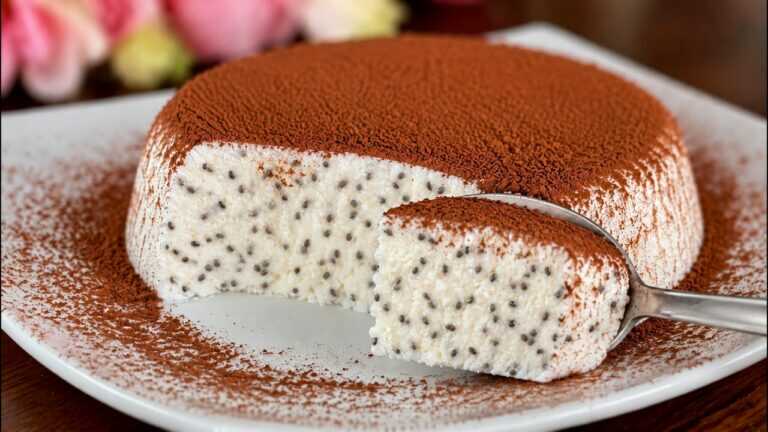 Dessert protéiné au chia pour les personnes au régime ! En 5 minutes ! Sans sucre !