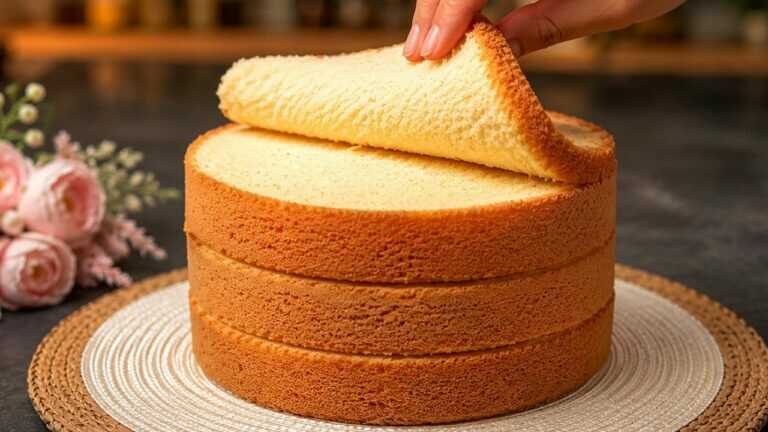 Il pan di Spagna più facile da preparare con soli 3 ingredienti! Senza latte, senza olio, senza
