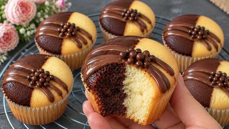 Niente bilancia, solo 1 uovo! 😍 Cupcake in due gusti in 5 minuti