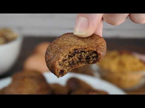 Biscotti da mangiare senza sensi di colpa! Con noci, 3 ingredienti e senza glutine ♥