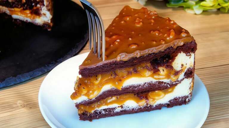 Torta Snickers che si scioglie in bocca! Semplice e molto gustosa! 😋