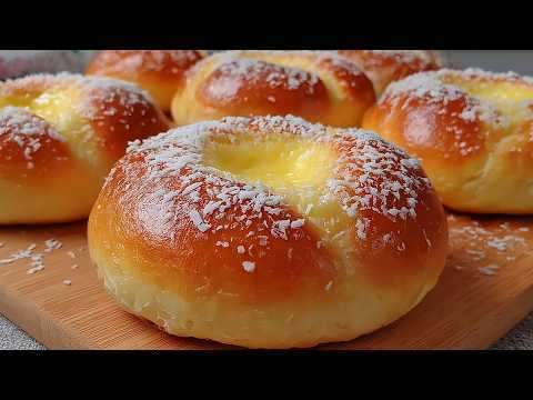 Genialmente semplice! Soffici panini dolci con crema alla vaniglia e…