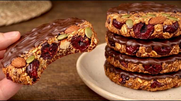 Non mangio zucchero! Biscotti d’avena sani e deliziosi in 15 minuti! Senza farina!