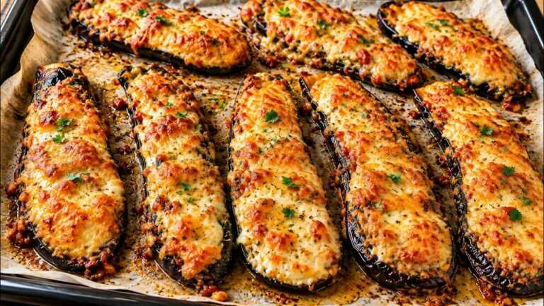 Melanzane croccanti al forno con mozzarella in 20 minuti! Ricetta facile per tutta la famiglia 🍆😍