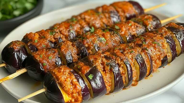 La melanzana che fa impazzire tutti! Ricetta con melanzane! Spiedini di polpette