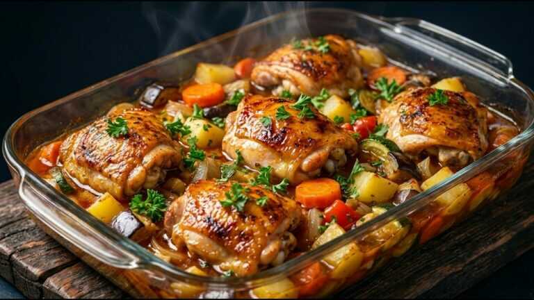 Sovracosce di pollo che si sciolgono in bocca! 🔥 Tutto cotto su una sola teglia