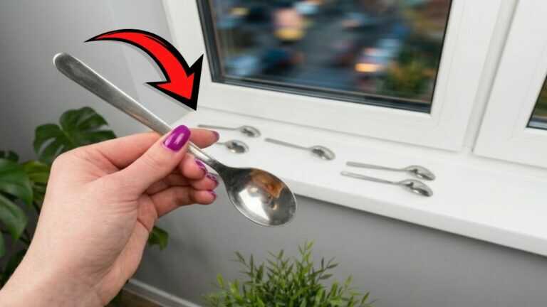 Lege Löffel ans Fenster – so merkst du sofort, ob jemand da war